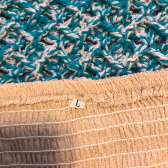 Tan linen midi dress - Picture 4 of 5